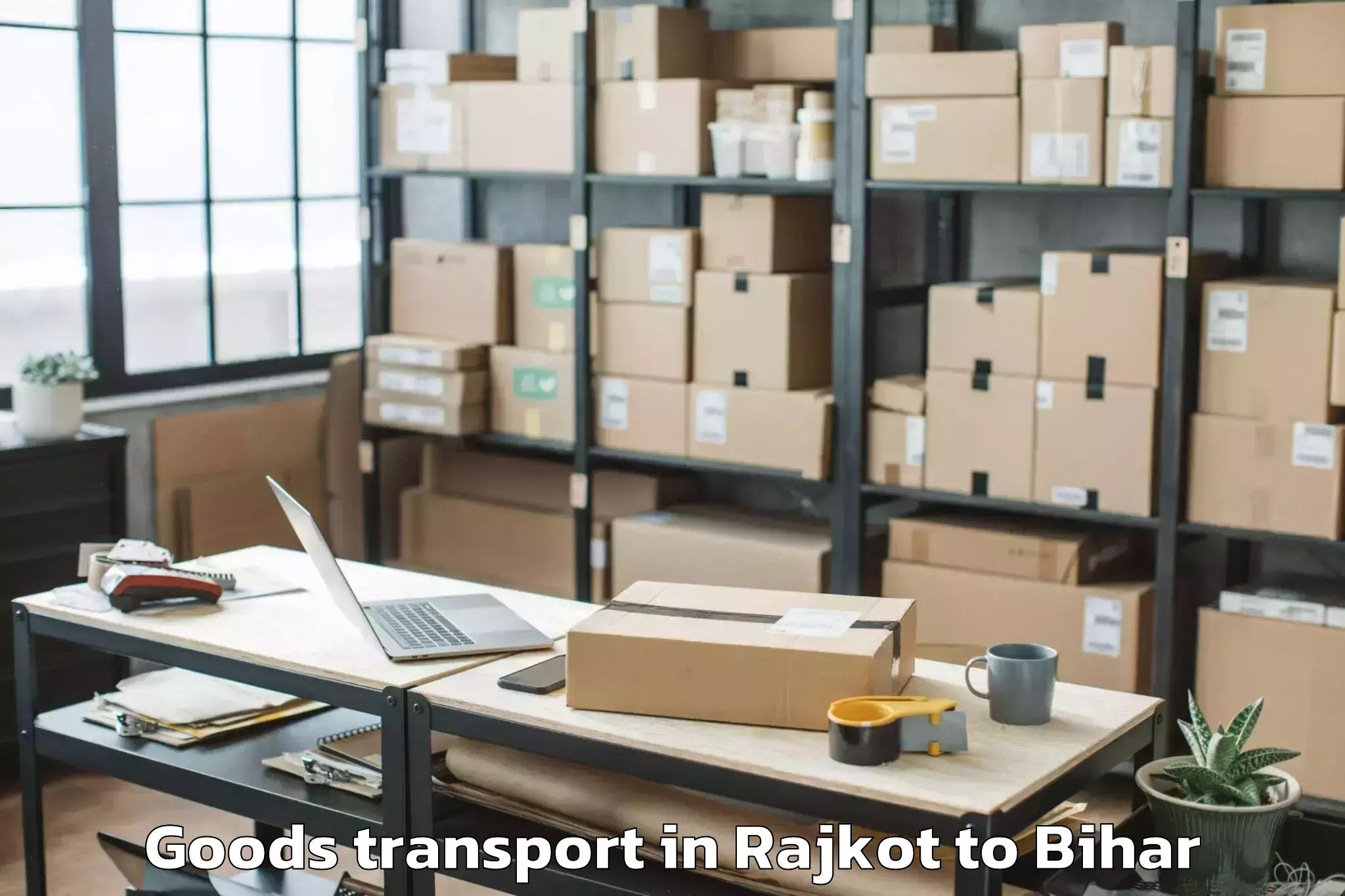 Rajkot to Bithan Goods Transport